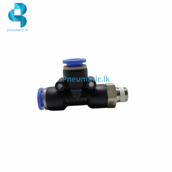 PD-C Series | Male Run Tee | T-Type Side of the Three Pass | Push-in Connector - Image 3