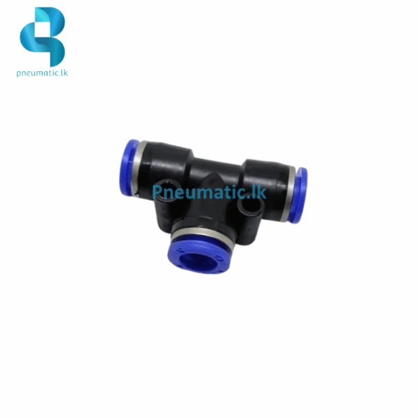 PE-C Series | L-Type Three-Pass Union Tee | Push-in Connector - Image 3