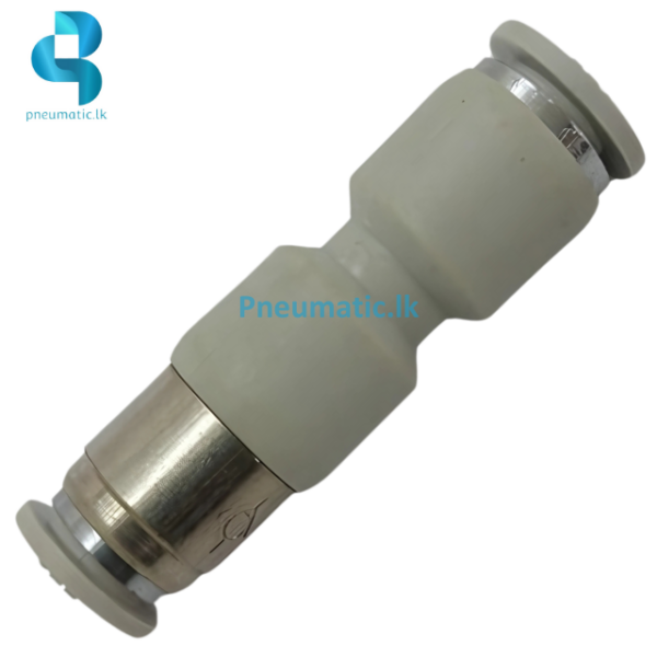 APCVU-08 Self-Sealing Non-Return Connector White Fitting pneumatic.lk