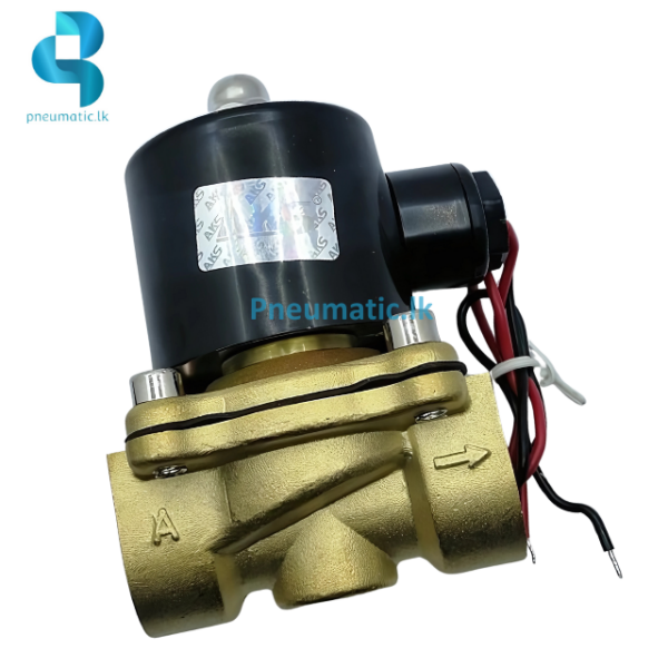 AKS Model 2W200-20 2/2 Way Brass Water Solenoid Valve 3/4" DC24V pneumatic.lk