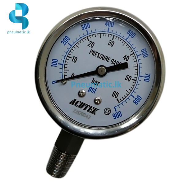 ACUTEK Model YN60BF-0-60BAR Pressure Gauge