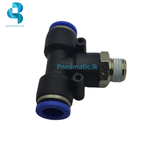 PB10-02 T-Type Male Branch Push-In Connector pneumatic.lk