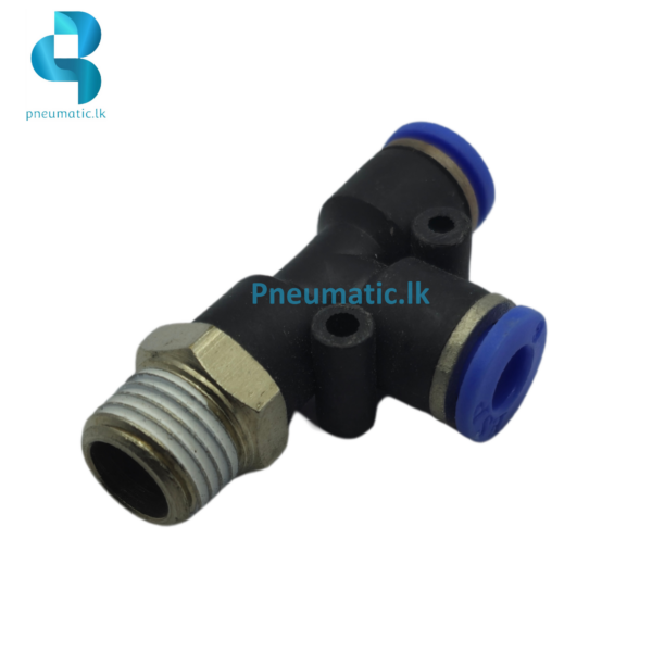 PD06-02 Male Run T-Type Push-In Connector pneumatic.lk