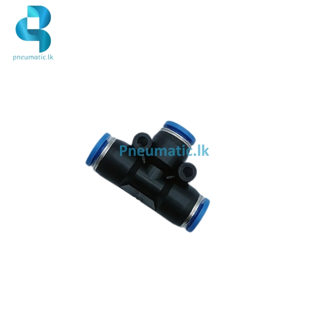 QST-6 Push-In T-Connector - Available from Reputed Brands Pneumatic.lk
