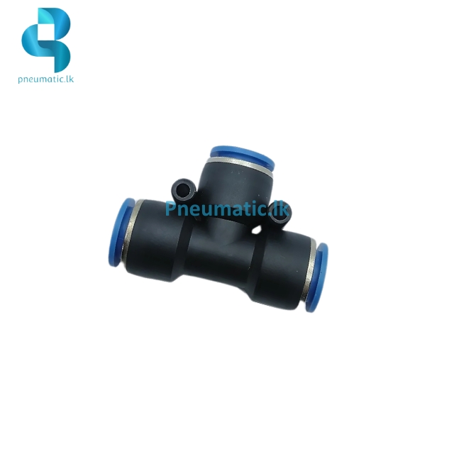 PNEU QST-12 Push-In T-Connector - Available from Reputed Brands Pneumatic.lk