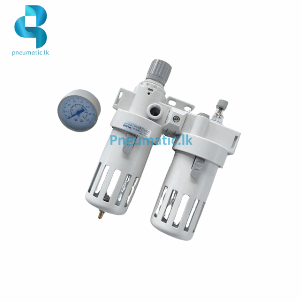 BFC3000-03 | FRL Unit Double Regulator & Filter - White - Image 3