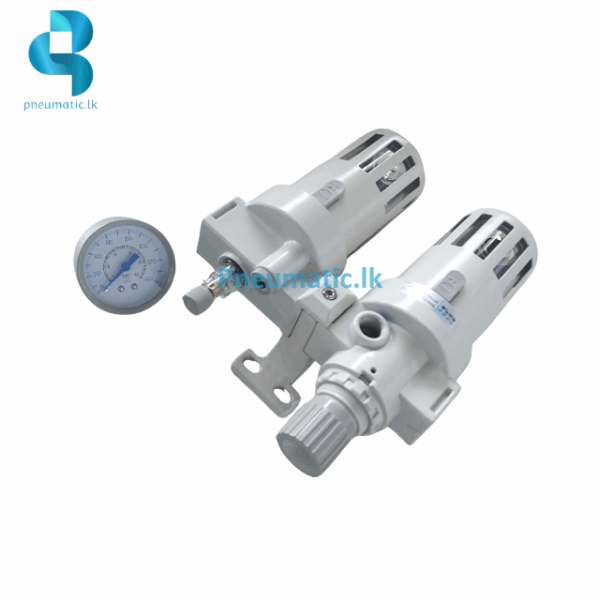 BFC3000-03 | FRL Unit Double Regulator & Filter - White - Image 2