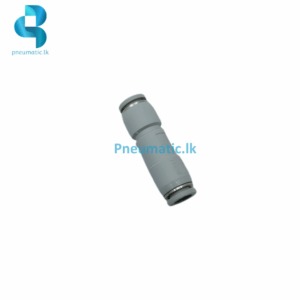 AKH-06 Straight Self-Sealing Non-Return Connector - White Fitting Pneumatic.lk