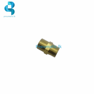 02-02 Barrel Nipple - Gold Brass Pneumatic.lk