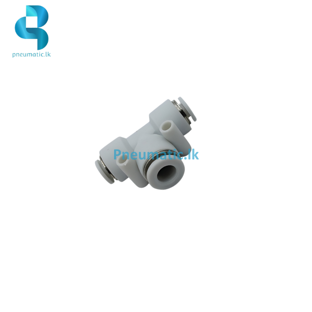 PEG04-06-04 | Push-In Reducing T Connector - White Fitting - Image 2