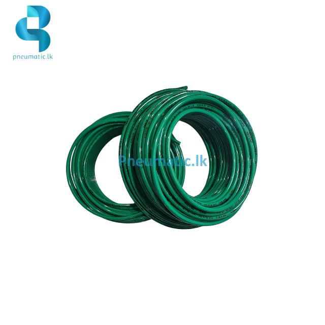 PUN-H-10X1.5-GN - 10MM Polyurethane Tube - Green - Available from Reputed Brands Pneumatic.lk