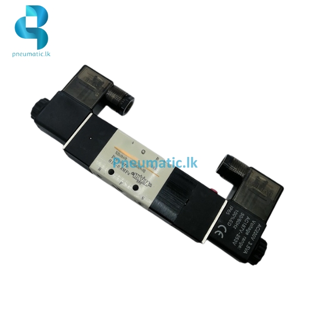 4V230P-08 5/3 Way Solenoid Valve AC220V - Available from Reputed Brands Pneumatic.lk