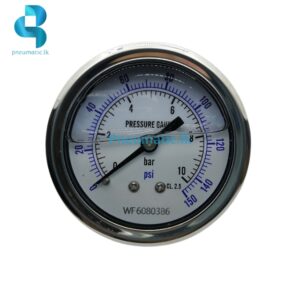 YN63Z 10BAR Compatible Oil Filled Pressure Gauge-Replacement for ACUTEK Pneumatic.lk